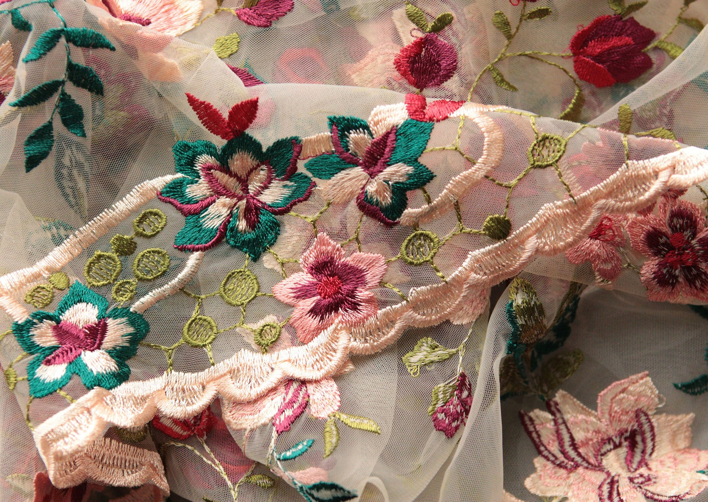Garden rose bridal drape cape