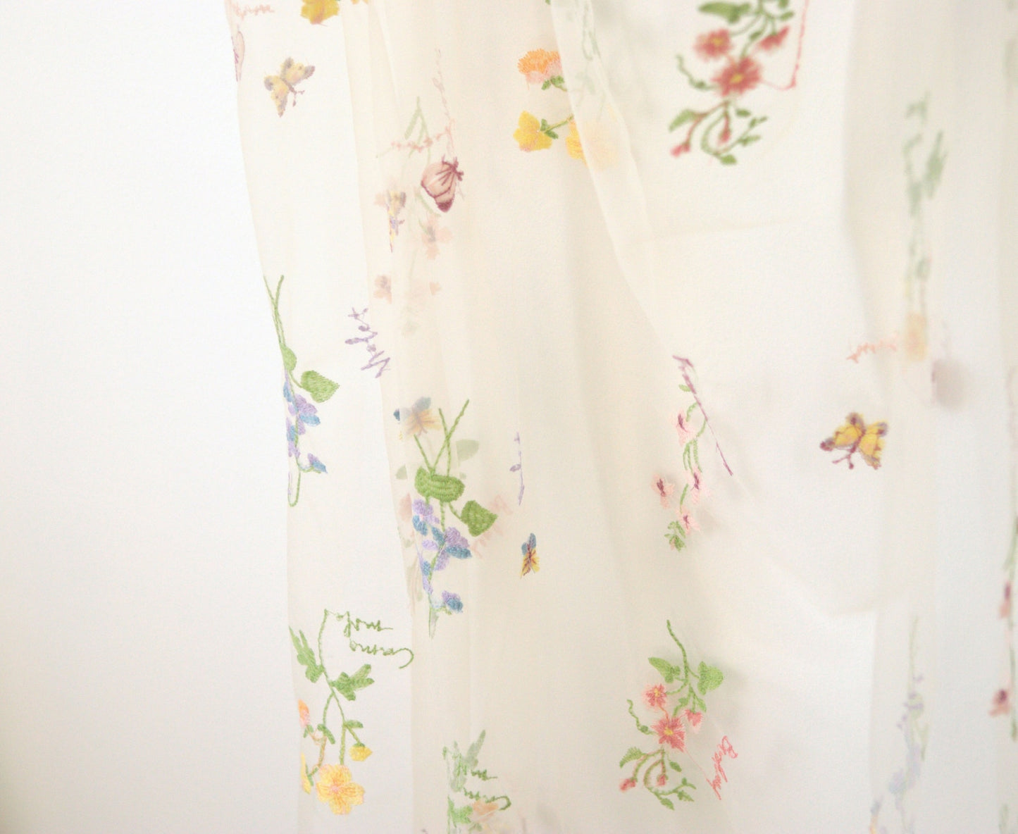 Botanical bridal drape cape